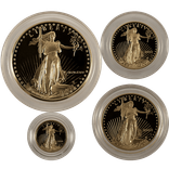 4-PC AMERICAN GOLD EAGLE SET PROOF (CAPSULE ONLY)